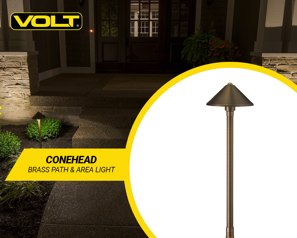 Amazon.com: VOLT Conehead 12V Brass Path Light (7